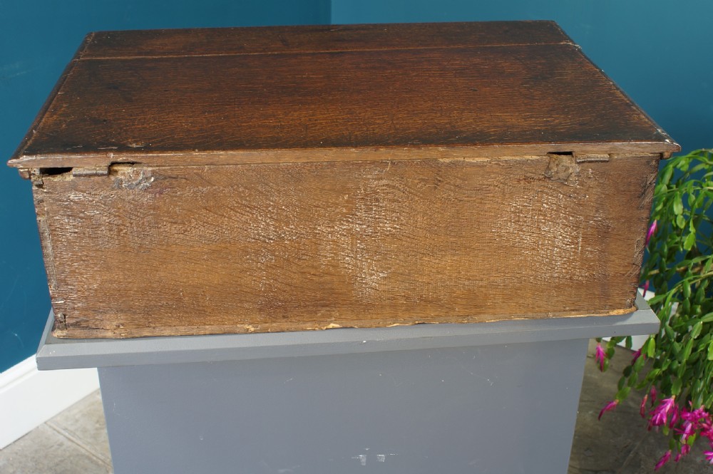 17th Century Oak Bible Box. View IV