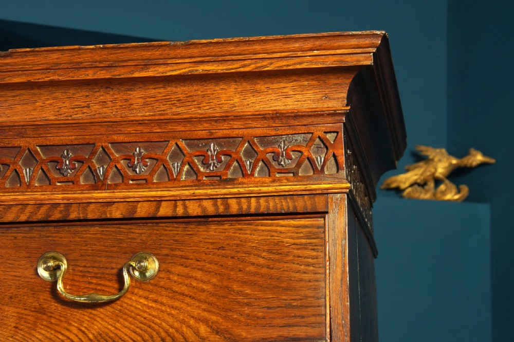 Georgian Oak Tallboy. View III