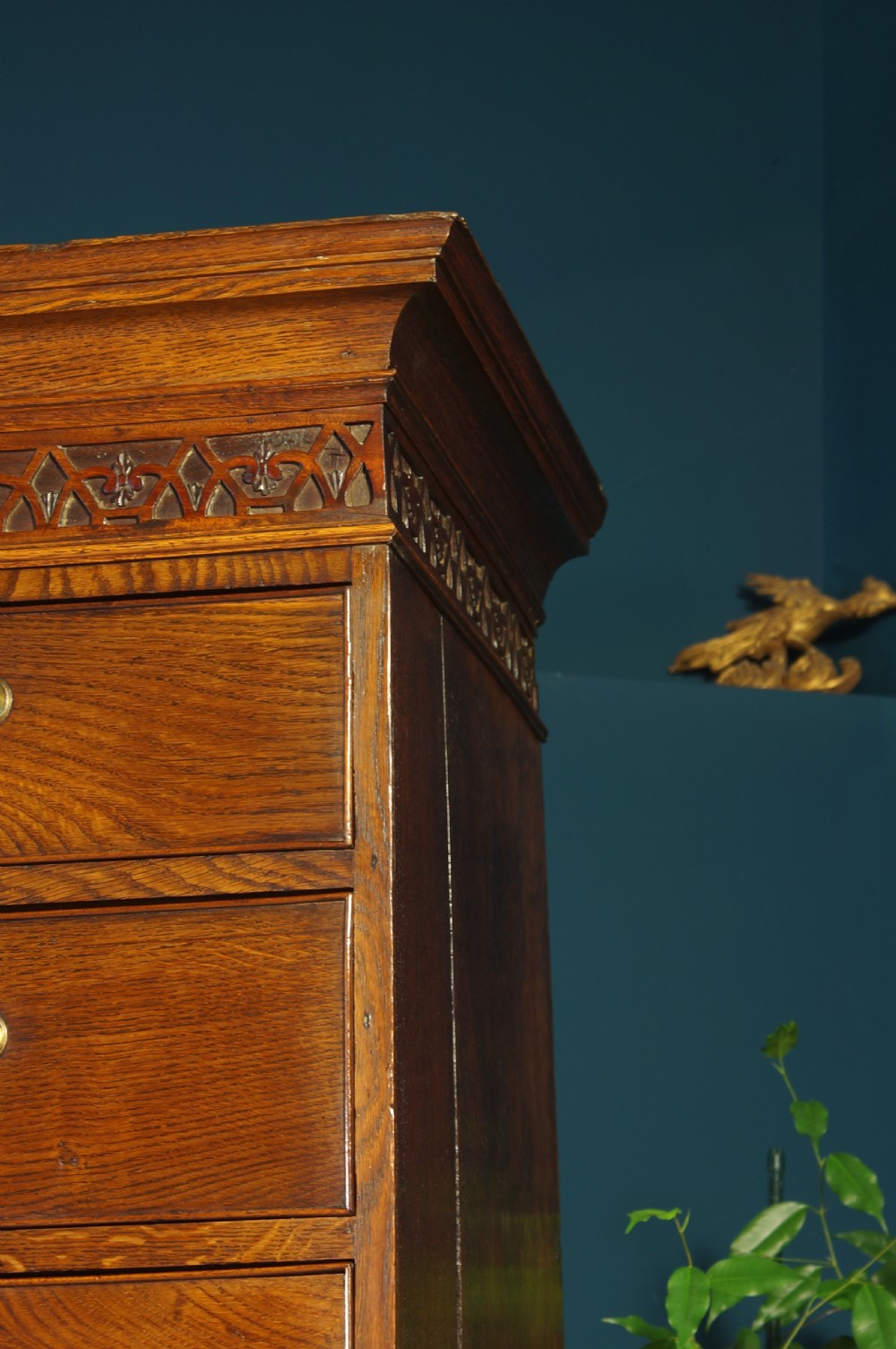 Georgian Oak Tallboy. View V