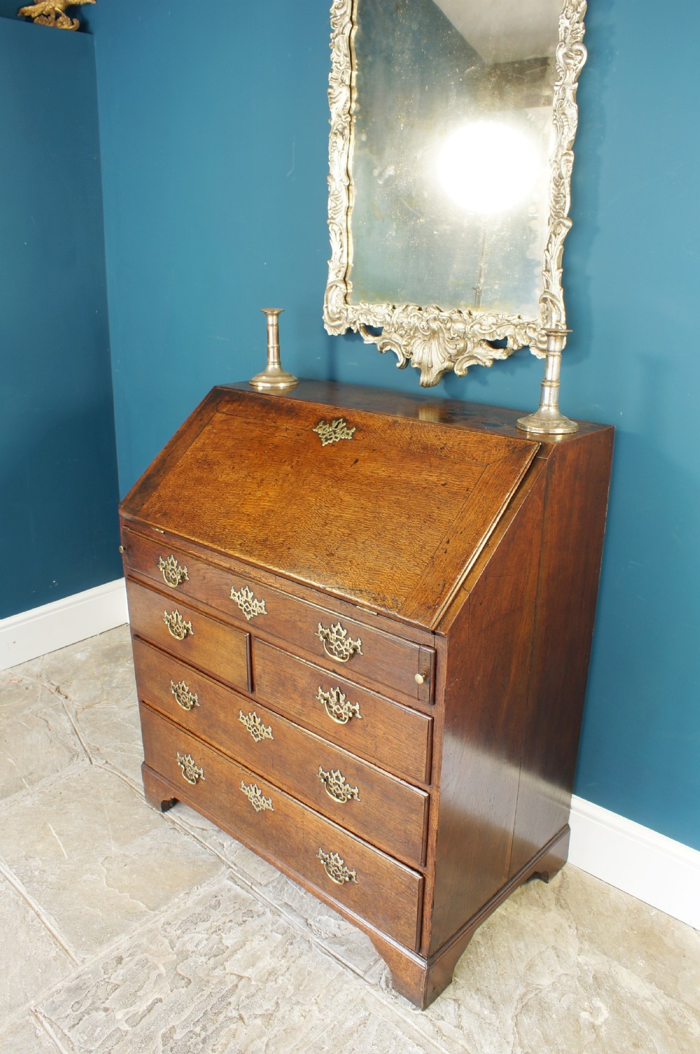 18th Century Oak Bureau. View II