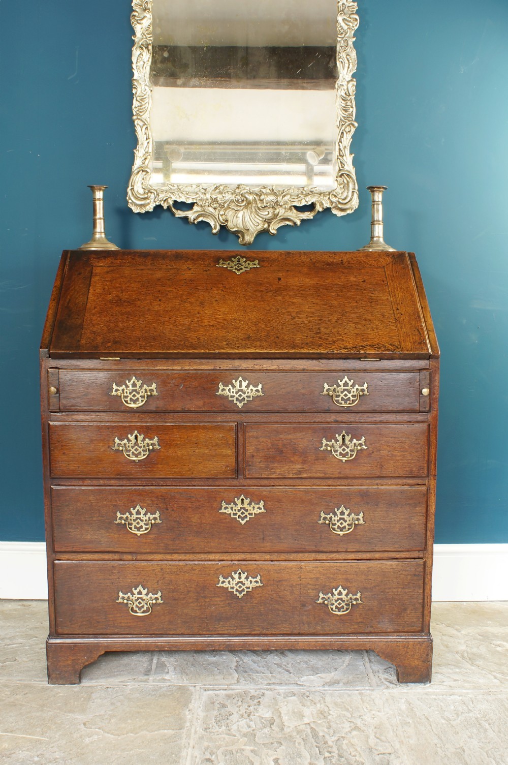 18th Century Oak Bureau. View XI