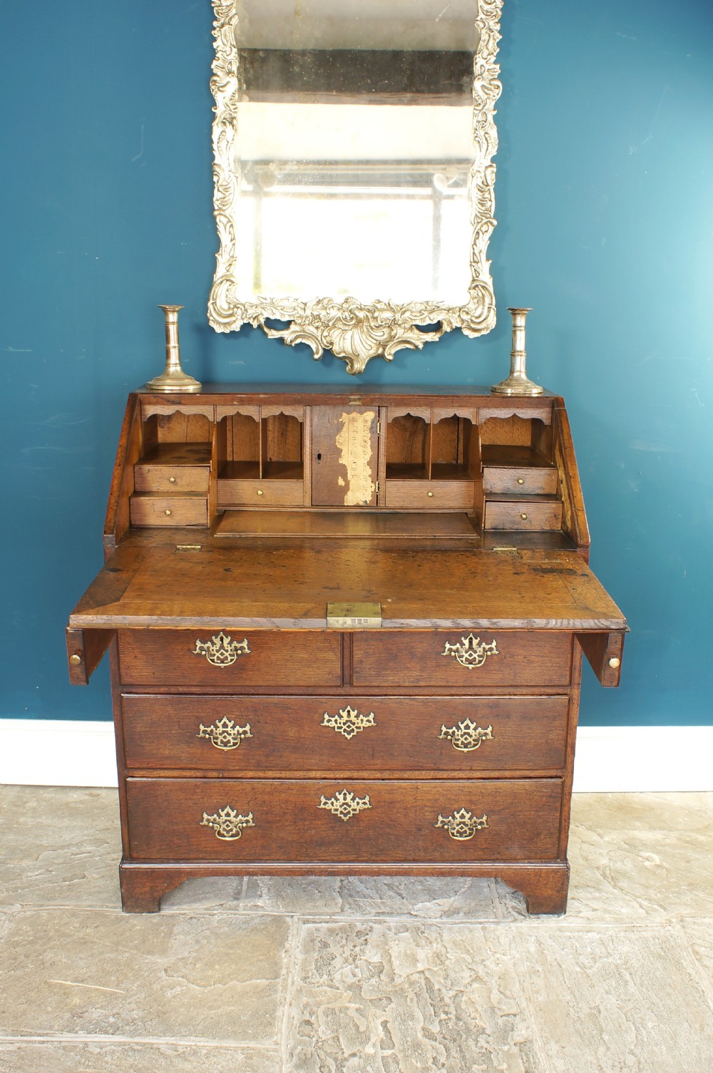 18th Century Oak Bureau. View XII
