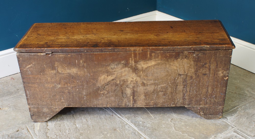 Small Georgian Elm Coffer. View IX