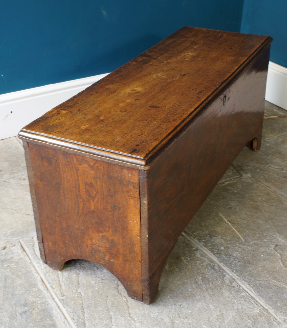Small Georgian Elm Coffer. View XV
