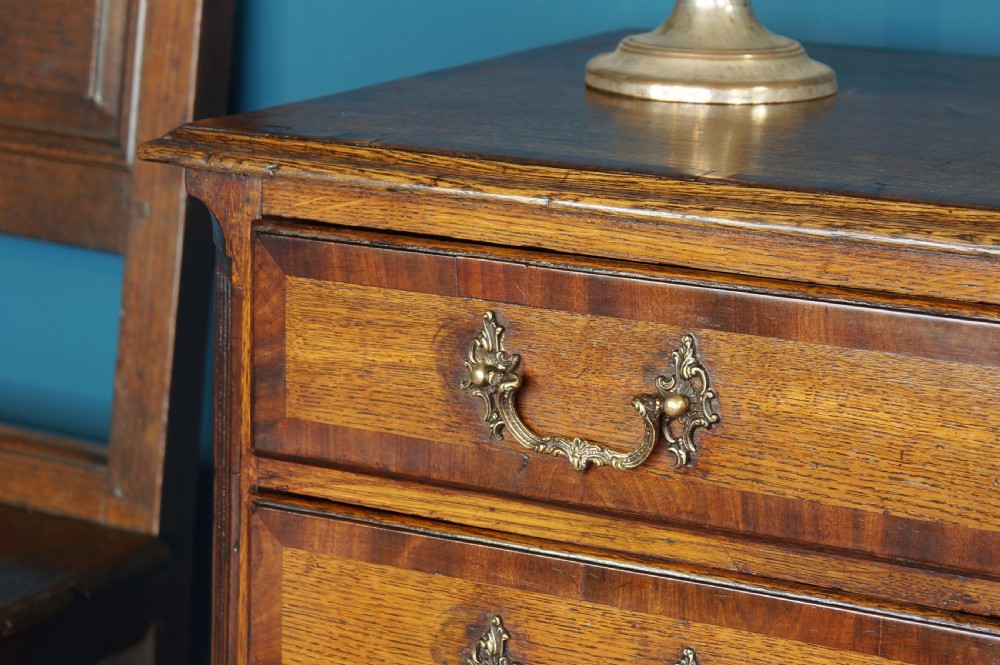 Small 18th Century Oak Chest of Drawers. View IV