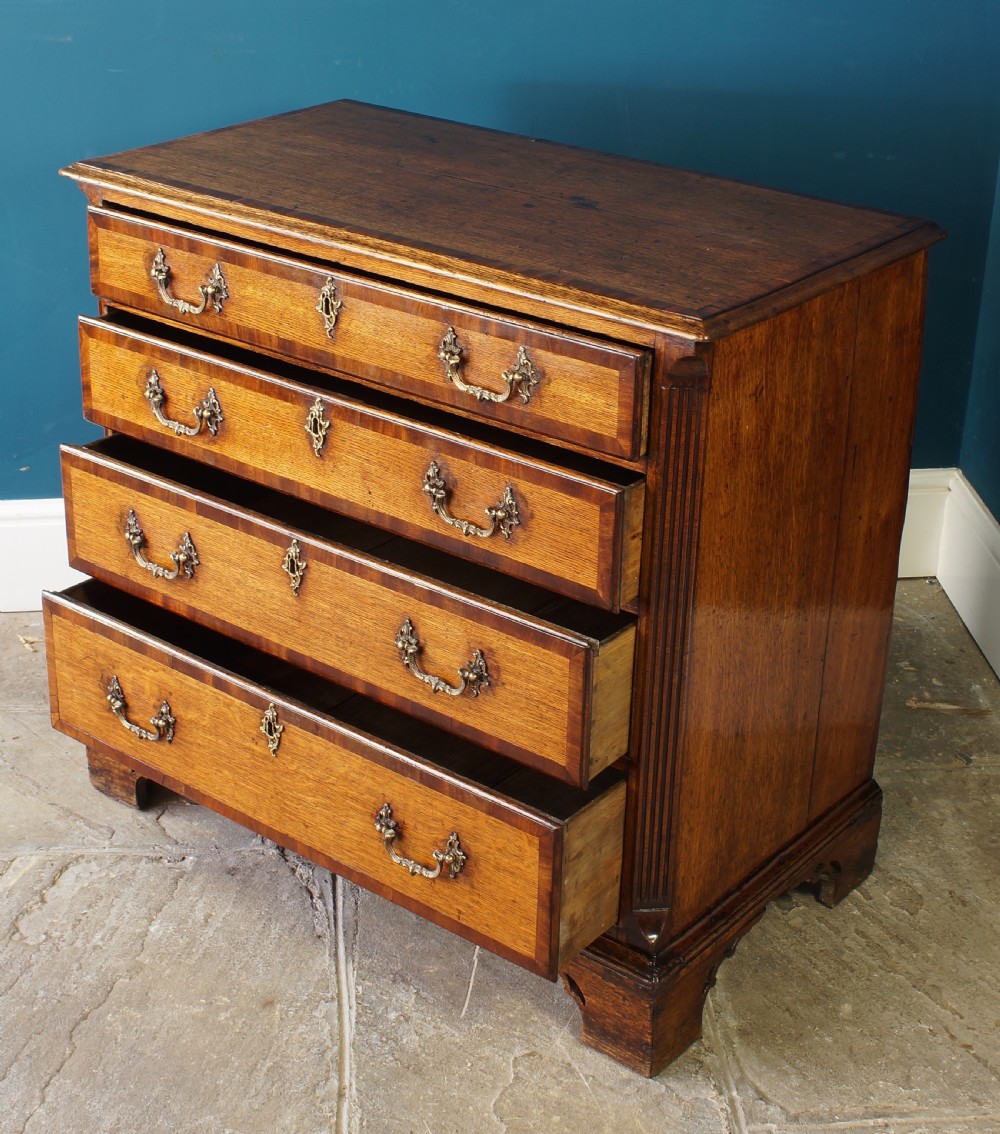 Small 18th Century Oak Chest of Drawers. View XIII