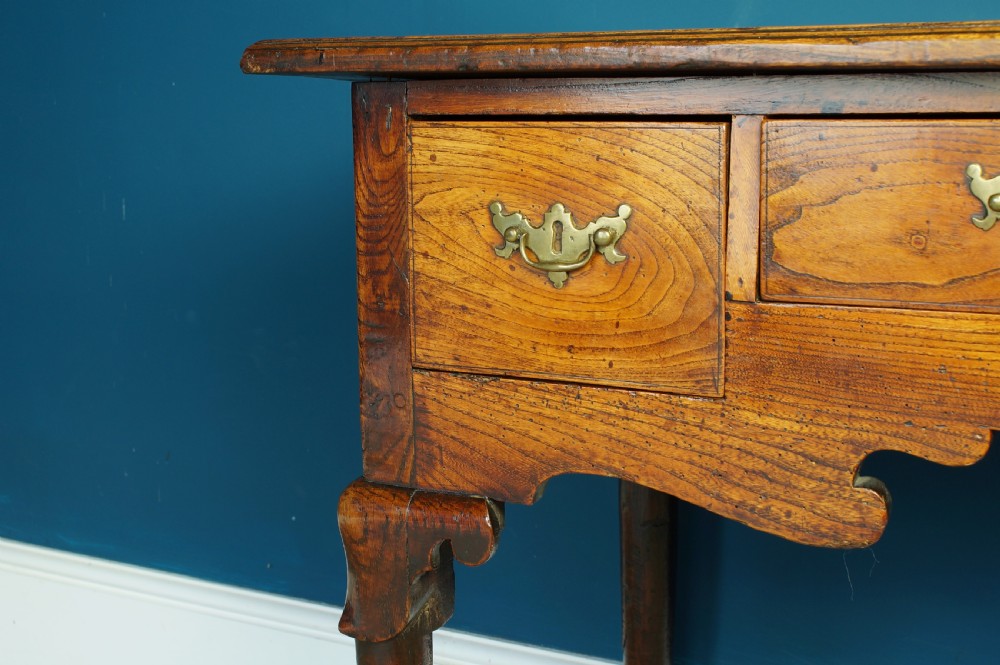 18th Century Elm and Oak Lowboy. View XV