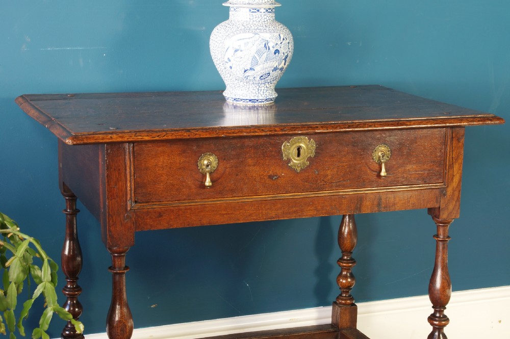 17th Century Oak side table. View VI