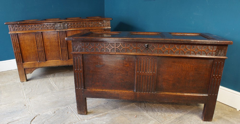 17th Century Oak Coffer. View II