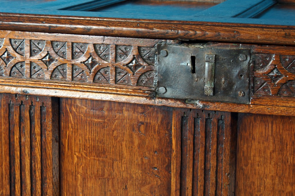 17th Century Oak Coffer. View XIV