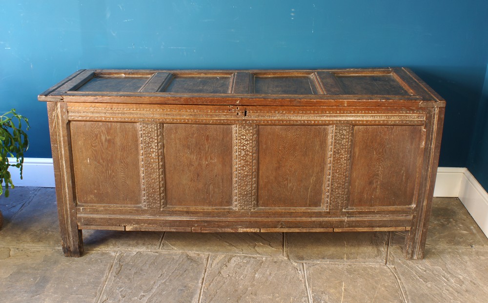 17th Century Oak Coffer View II
