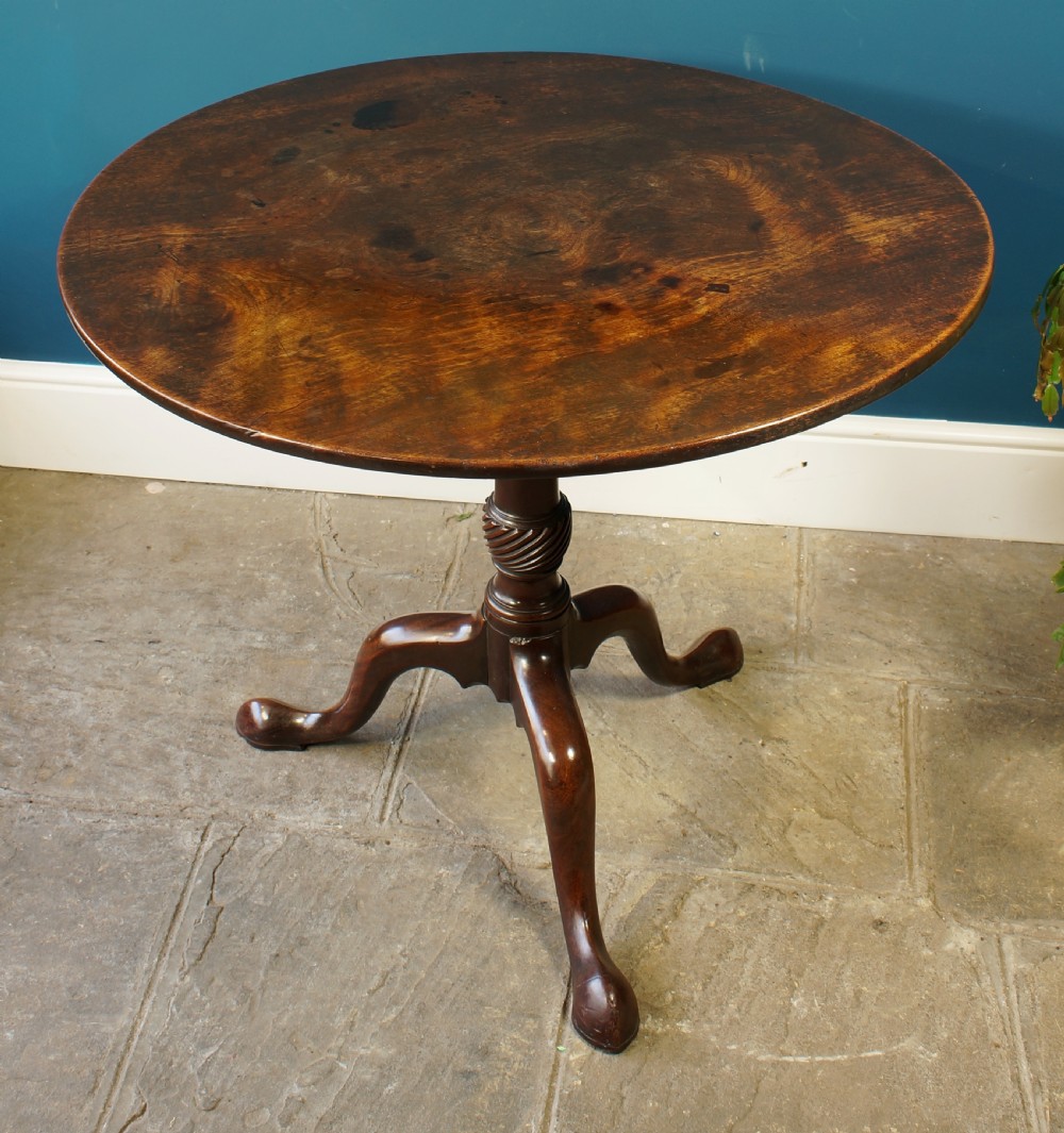 A fine 18th Century Mahogany Tripod Table. View VI