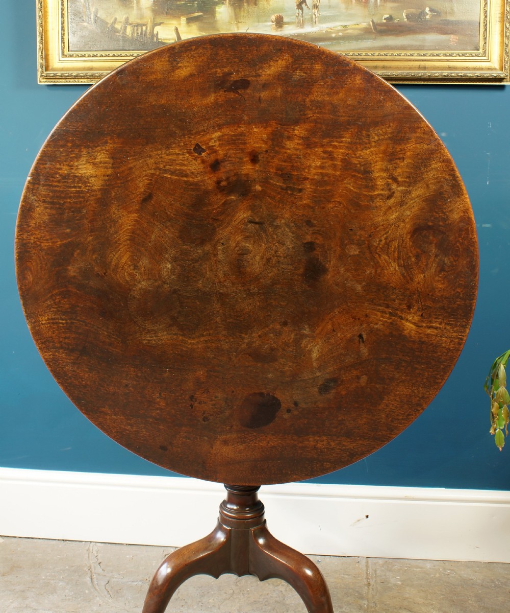 A fine 18th Century Mahogany Tripod Table. View XIII