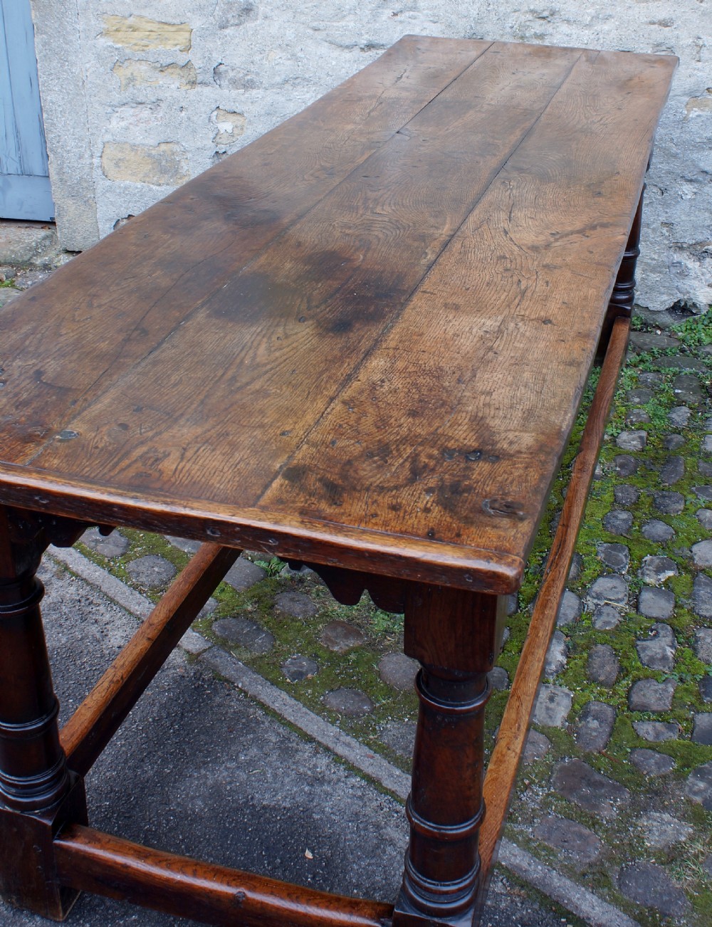 17th Century Oak Refectory table. View XII