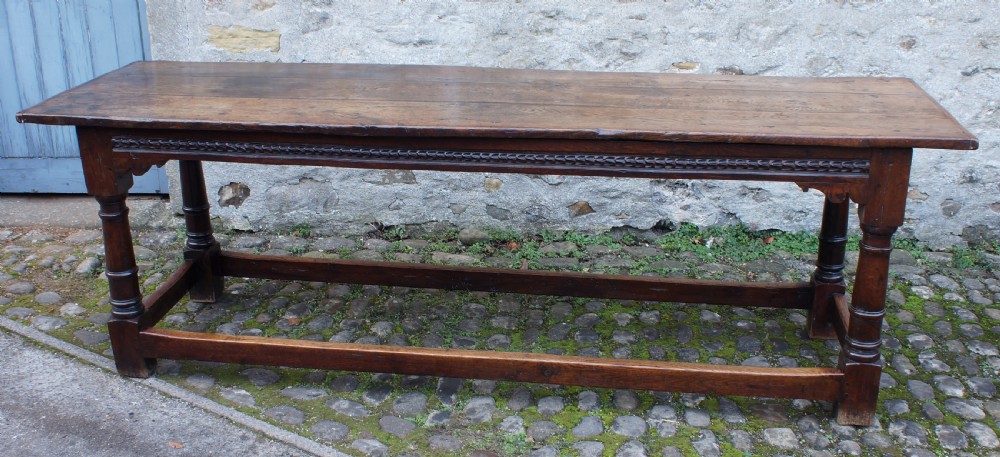 17th Century Oak Refectory table. View III
