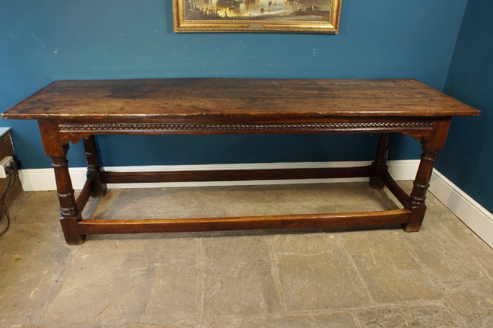 17th Century Oak Refectory table. View V