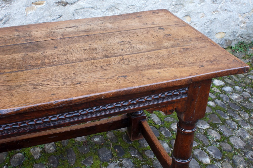 17th Century Oak Refectory table. View VIII
