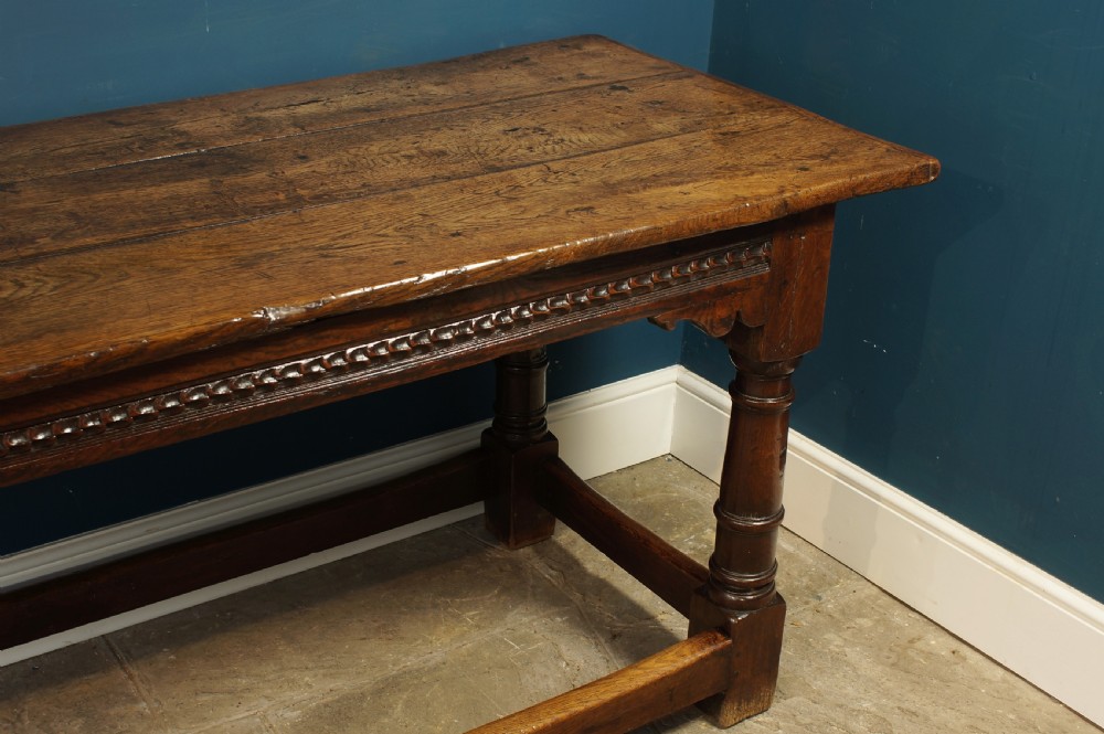 17th Century Oak Refectory table. View IX