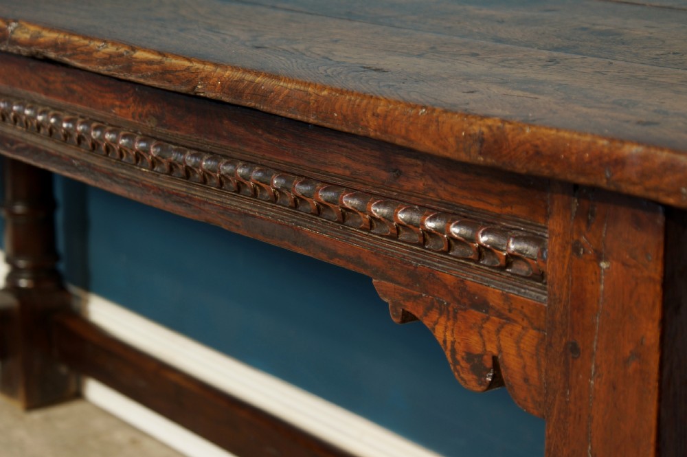 17th Century Oak Refectory table. View XVIII