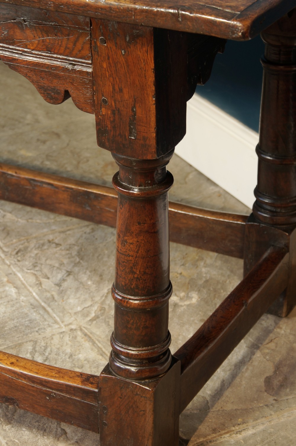 17th Century Oak Refectory table. View XXII