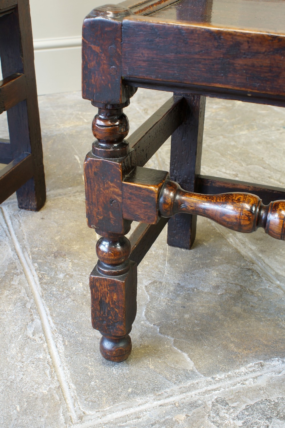 A Good Pair Of 17th Century Oak Lancashire Chairs. View VIII
