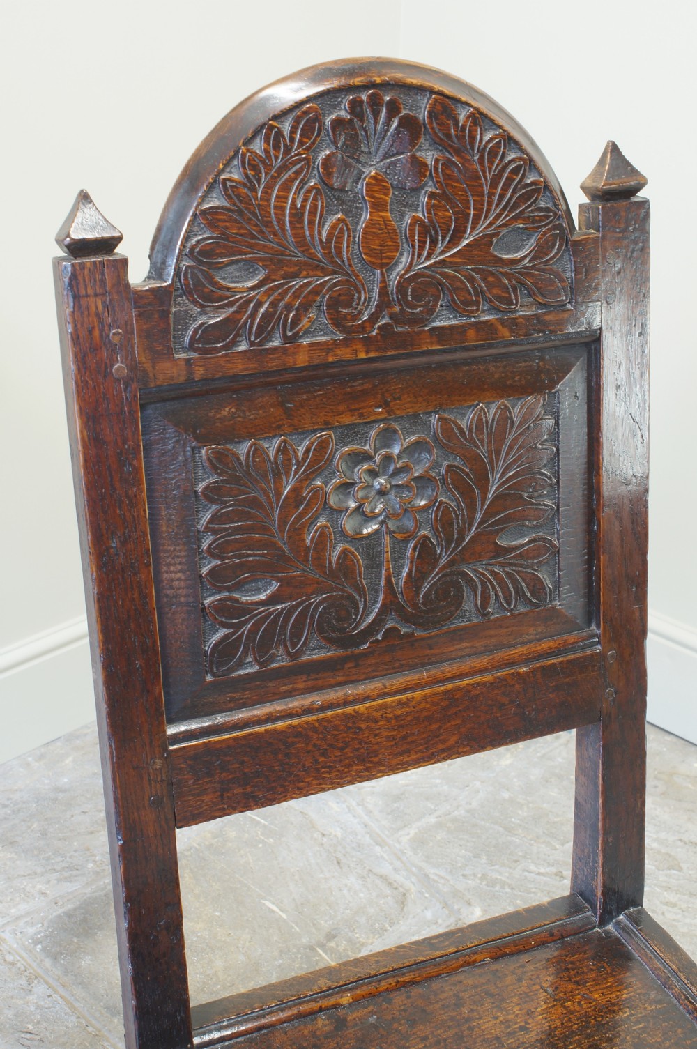 A Good Pair Of 17th Century Oak Lancashire Chairs. View XI