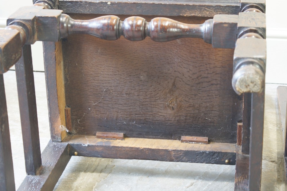 A Good Pair Of 17th Century Oak Lancashire Chairs. View XII