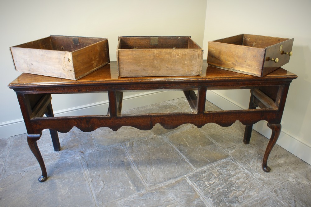 18th Century Oak  Cabriole legged Dresser. View IX