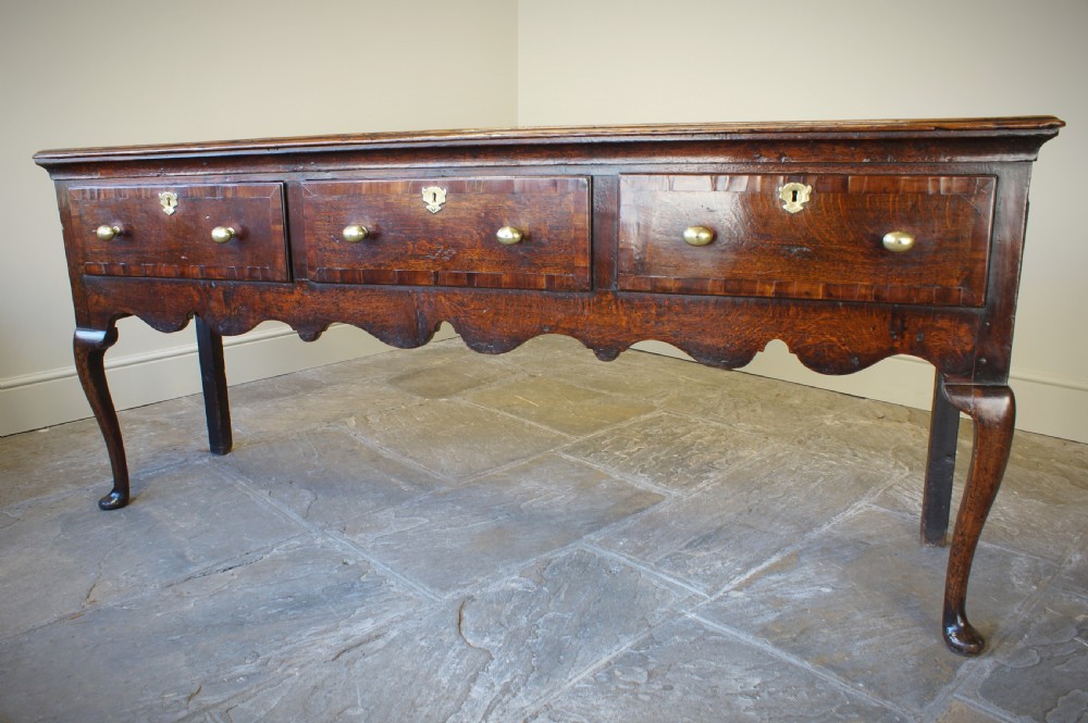 18th Century Oak  Cabriole legged Dresser. View XII