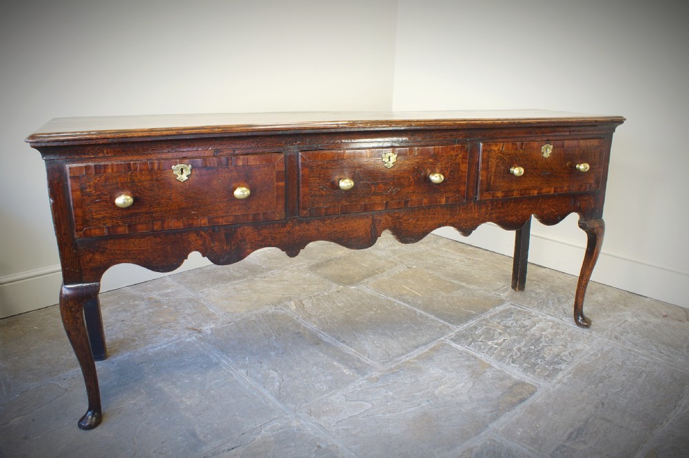 18th Century Oak  Cabriole legged Dresser. View XVI