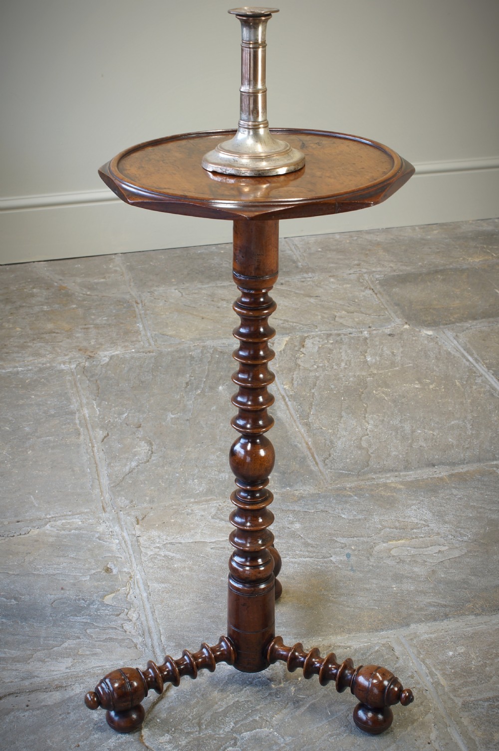 17th Century Yew Wood Candle Stand. View IV