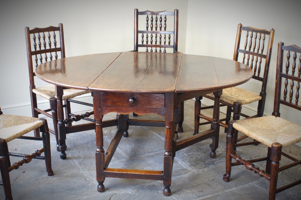 Late 17th Century Oak Gateleg Dining Table. View III