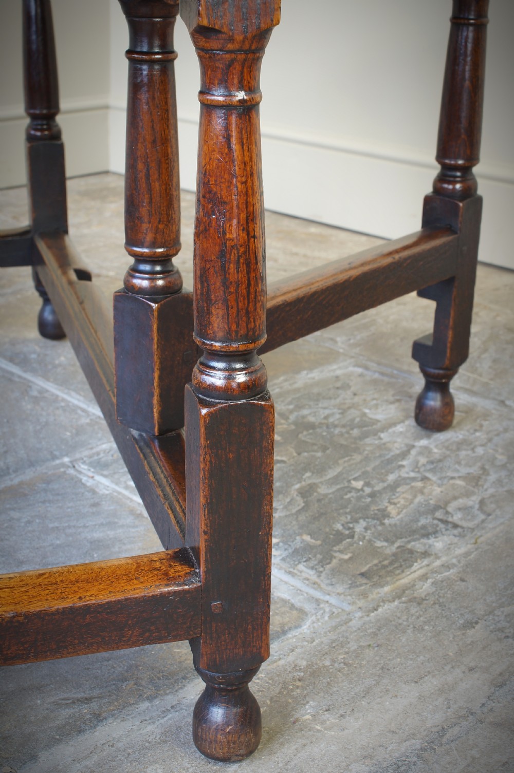 Late 17th Century Oak Gateleg Dining Table. View VI