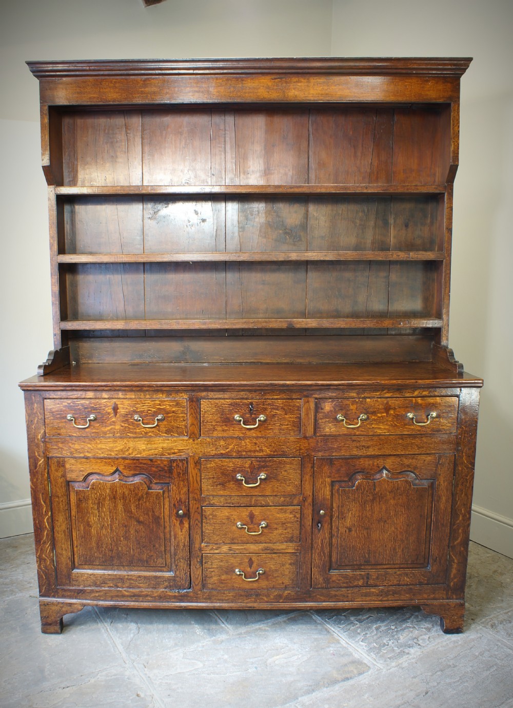 George III Oak Dresser And Rack View III