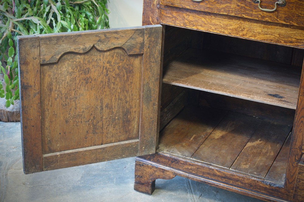 George III Oak Dresser And Rack View IV