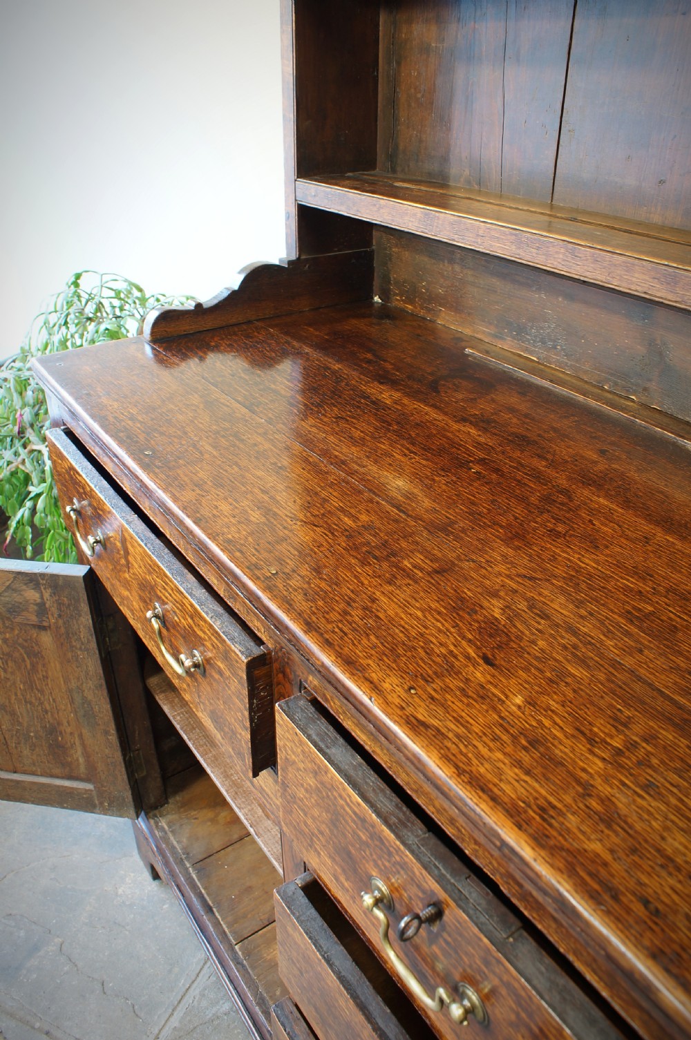 George III Oak Dresser And Rack View VI