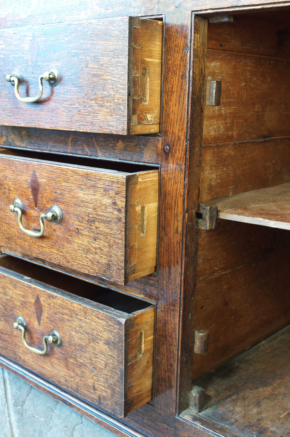 George III Oak Dresser And Rack View X
