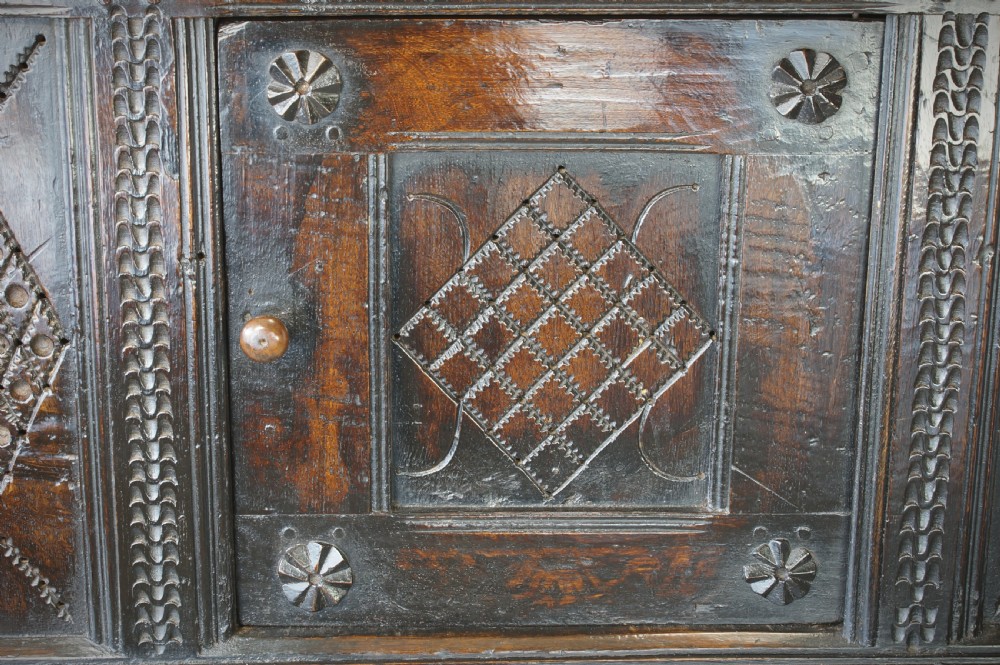 An Early 17th Century Oak Food Cupboard View III