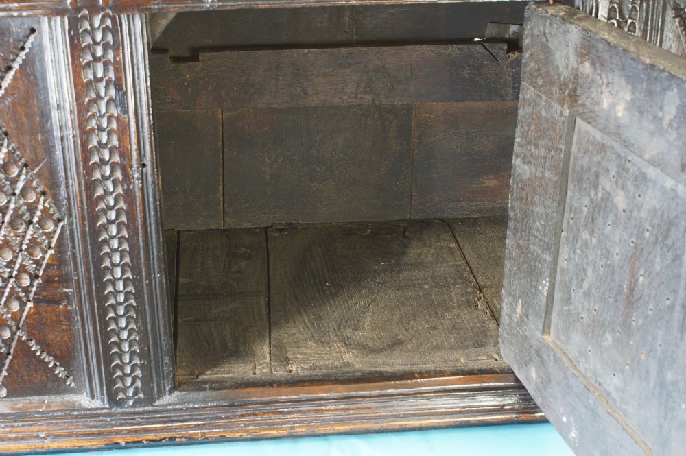 An Early 17th Century Oak Food Cupboard View V