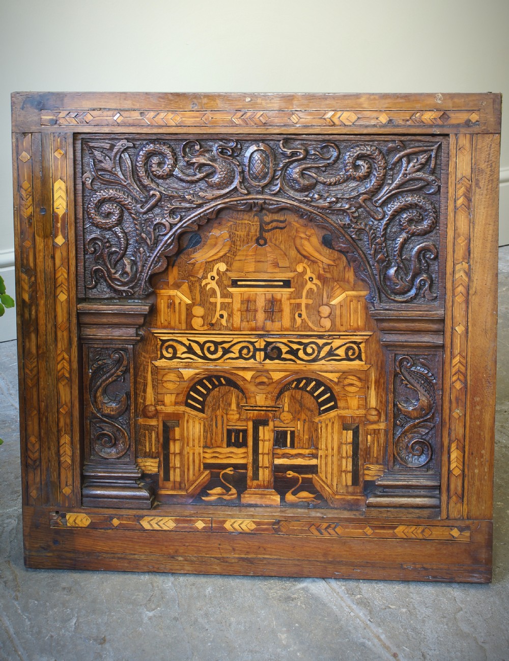 A pair of 16th Century Marquetry Panels. View VI