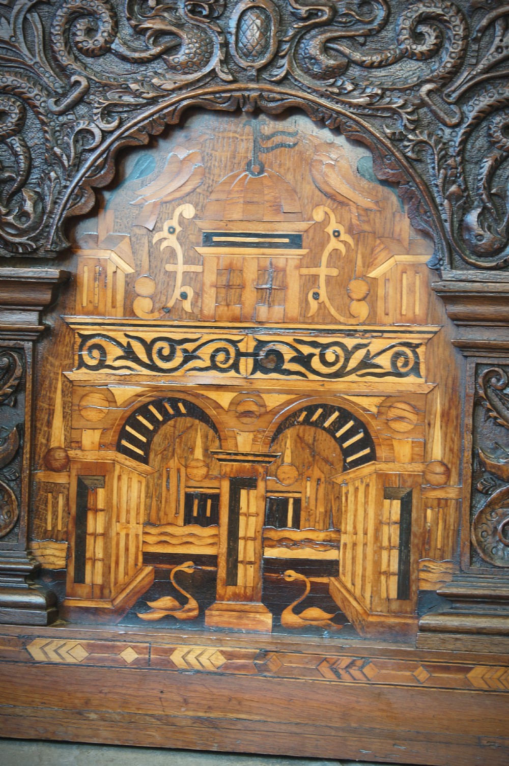 A pair of 16th Century Marquetry Panels. View VII