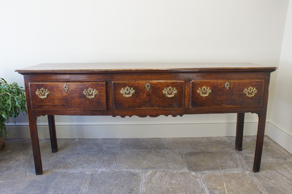18th Century Oak Dresser Base View II