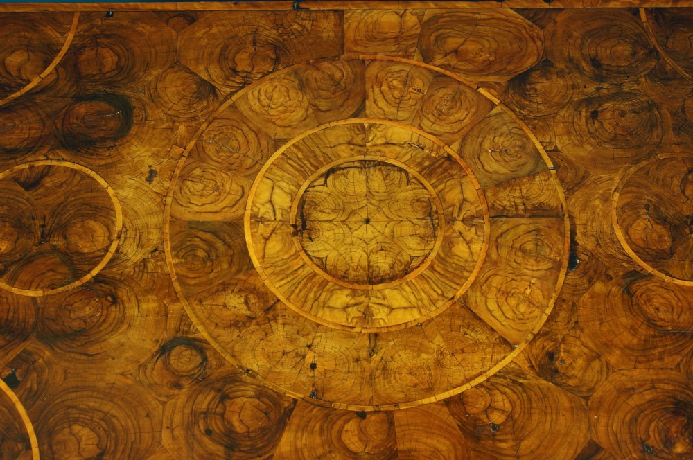 Fine & Rare 17th Century Oyster Veneer Chest. View III
