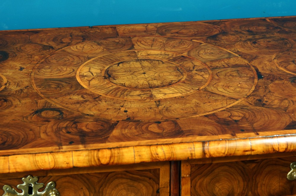 Fine & Rare 17th Century Oyster Veneer Chest. View IV