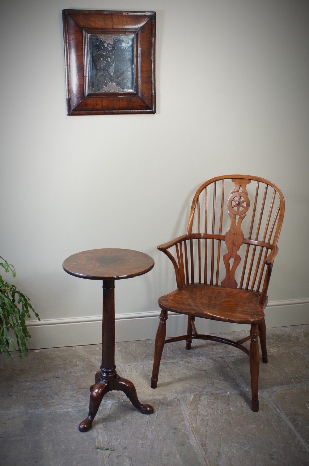 Small 18th Century Oak tripod table. View VI