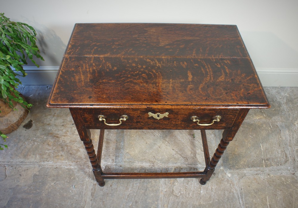A Small 18th Century Oak Side Table.