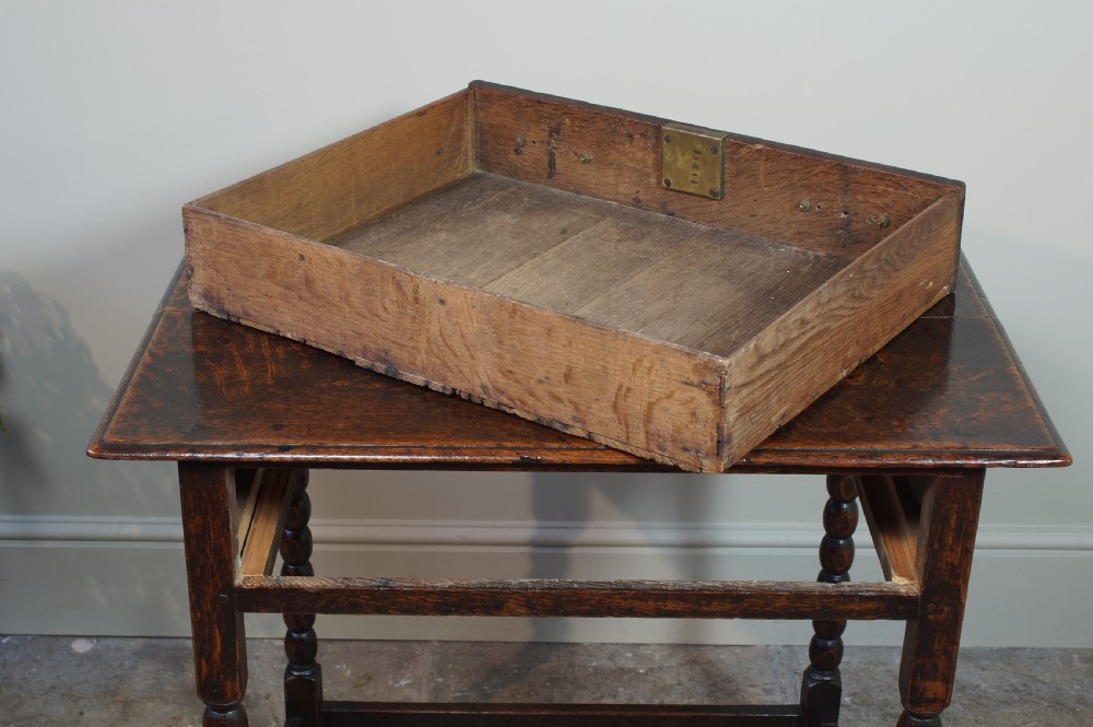 A Small 18th Century Oak Side Table. View VIII