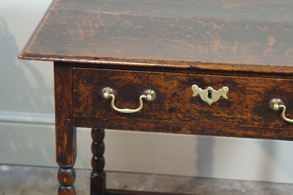 A Small 18th Century Oak Side Table. View X