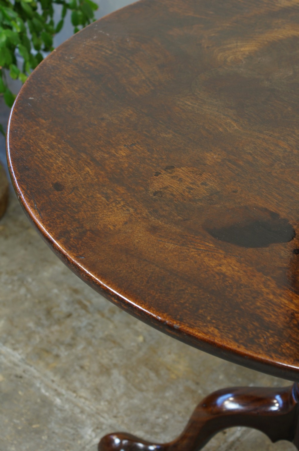 A Fine 18th Century Mahogany Tripod Table. View VII