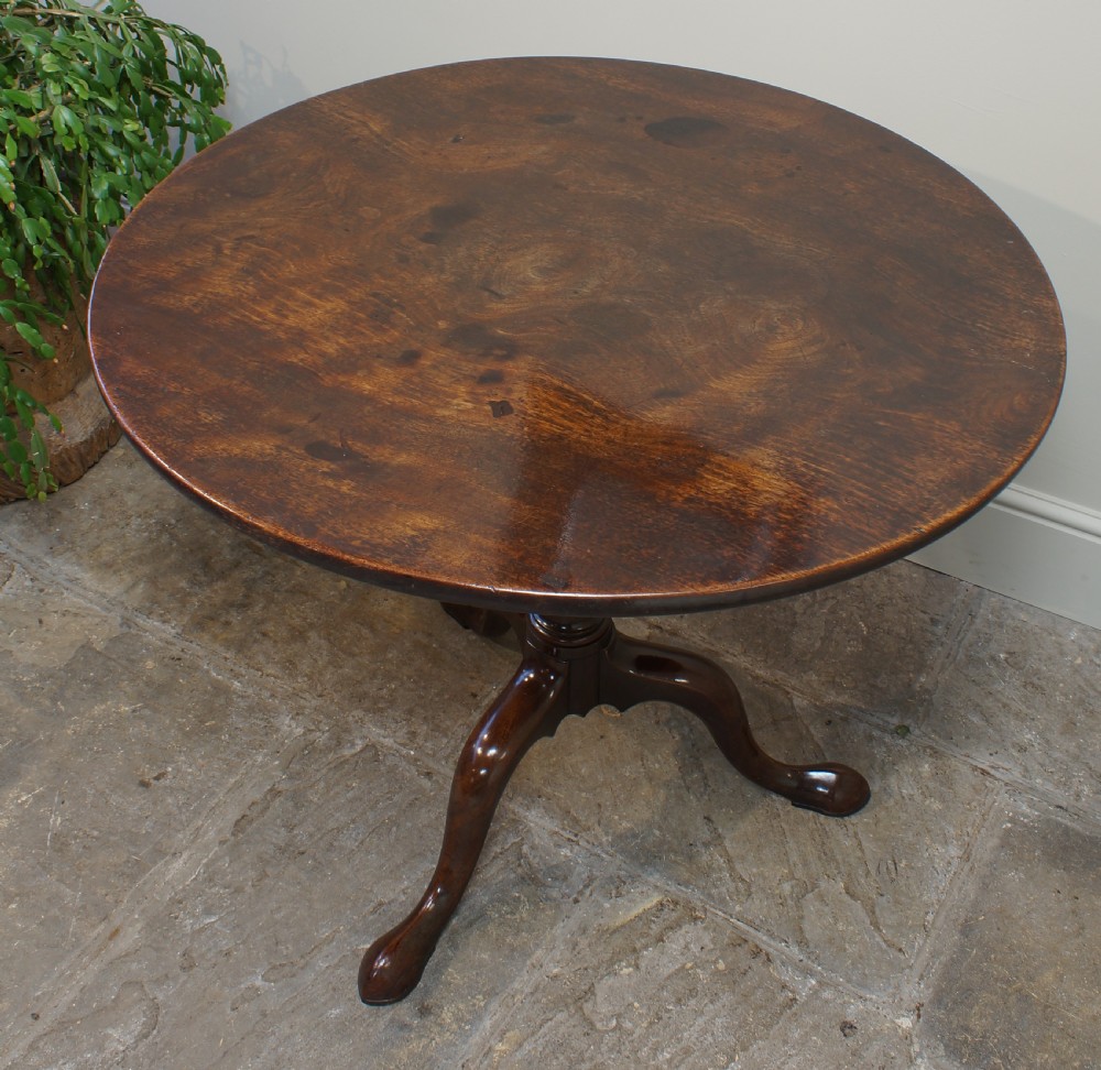 A Fine 18th Century Mahogany Tripod Table. View IX